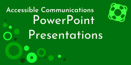 PowerPoint Presentation Accessibility Guidelines