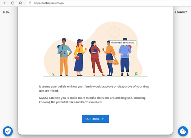 Graphical user interface, application showing text alternatives for non-text content.