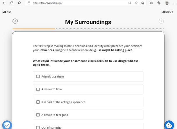 Graphical user interface, application showing readable and understandable text. 