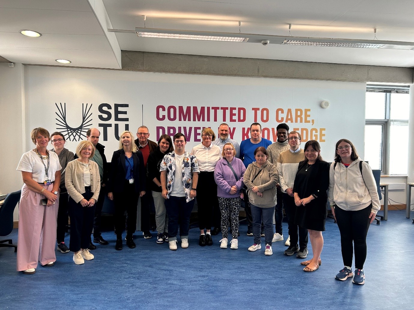 Group photograph of staff and students on the Personal Development cert course 